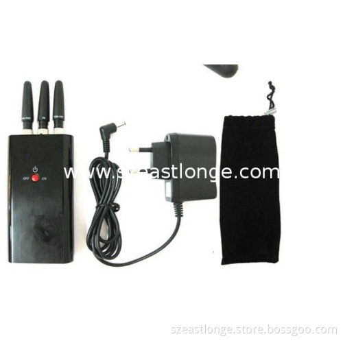 Handheld 3g Portable Cell Phone Jammer / Blocker Est-808ha , 2100 - 2200mhz